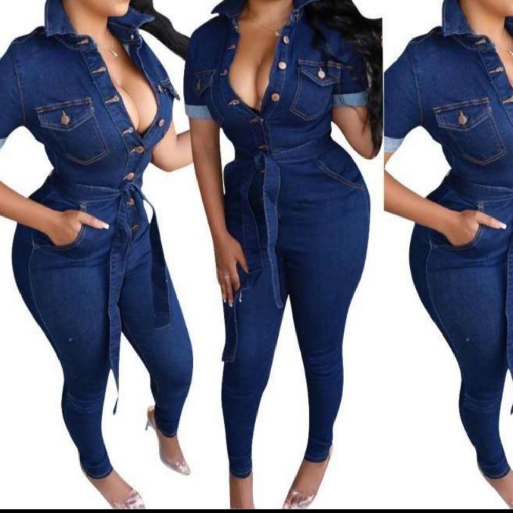Woman Denim Jumpersuit